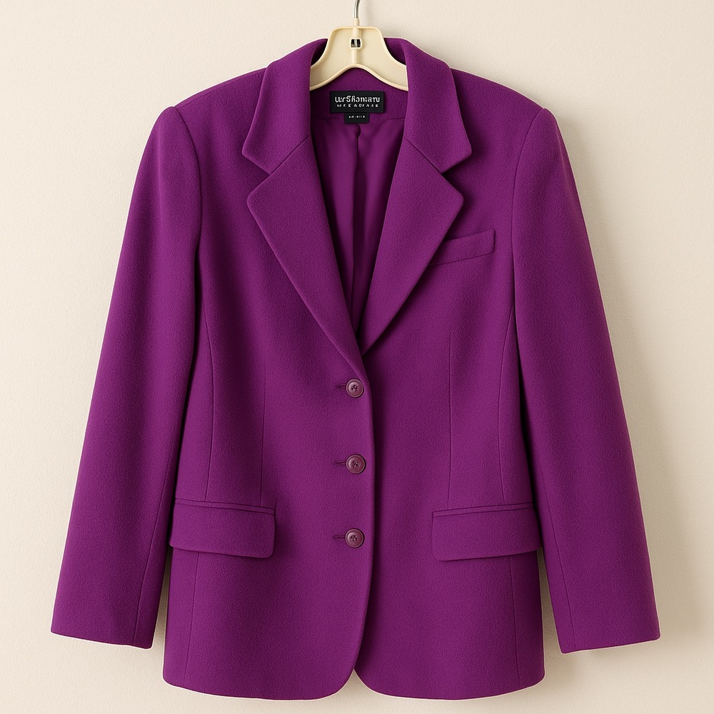Liz Claiborne Rich Purple Blazer